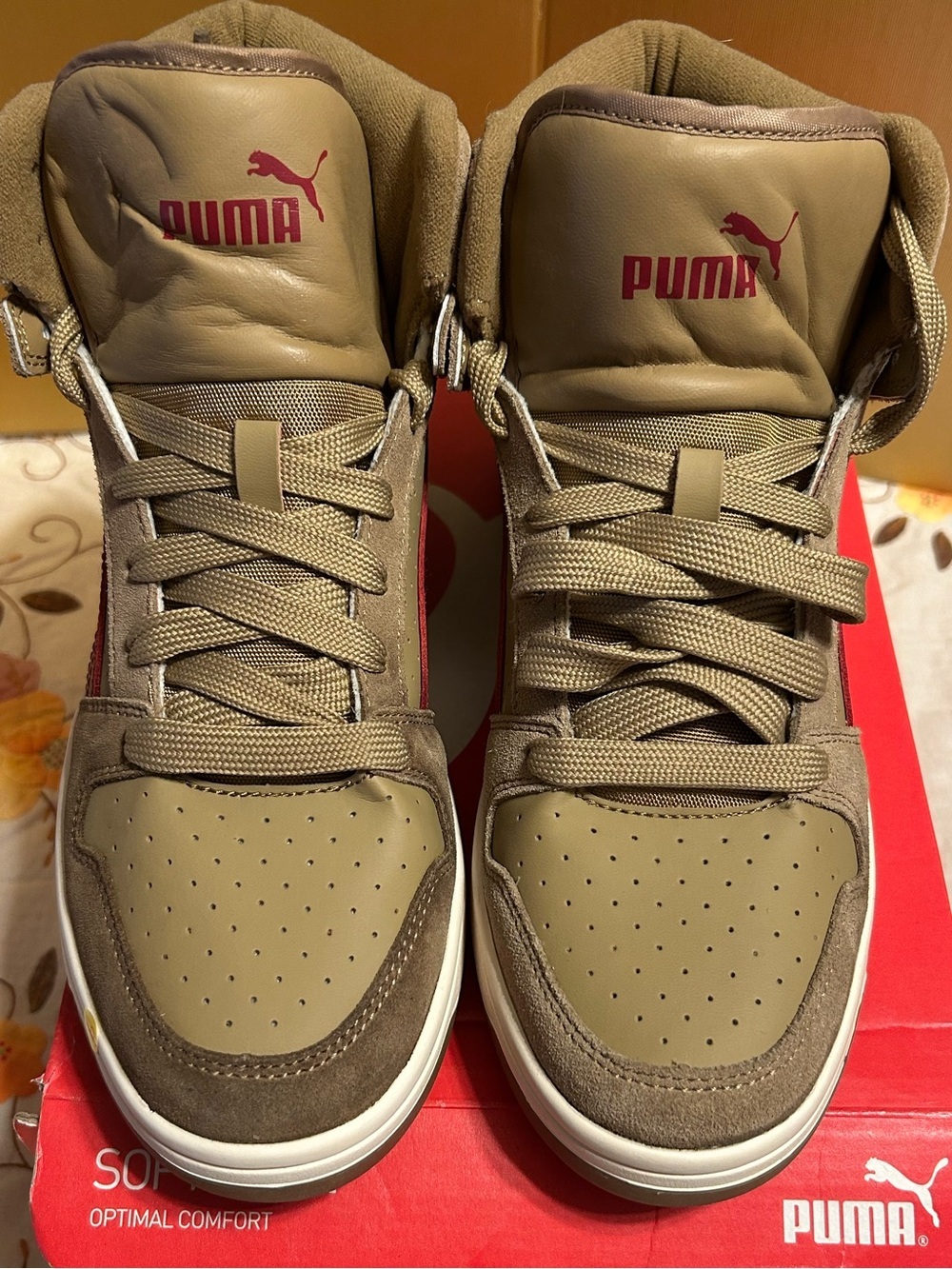 PUMA Rebound Layup Mid Sneakers Suede Upper Soft Foam+ New 395130-01 Size 8